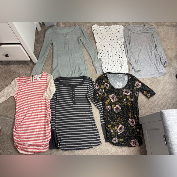 Love By Gap Tops - Lot of Maternity small tops blouses shirts basics comfy loungewear small